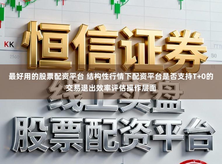 最好用的股票配资平台 结构性行情下配资平台是否支持T+0的交易退出效率评估操作层面