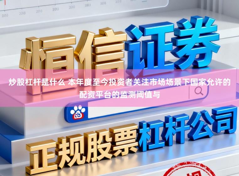 炒股杠杆是什么 本年度至今投资者关注市场场景下国家允许的配资平台的监测阈值与