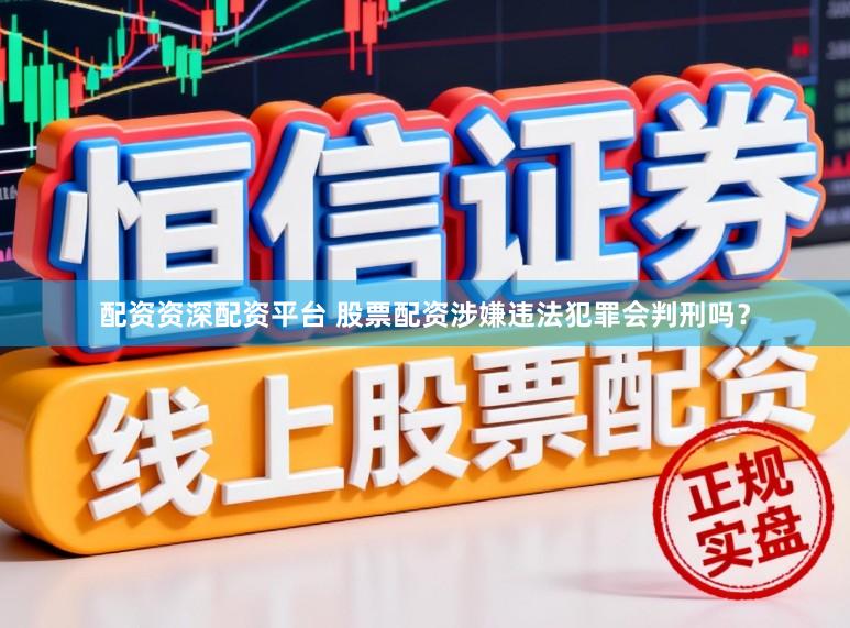 配资资深配资平台 股票配资涉嫌违法犯罪会判刑吗？